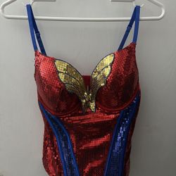 Wonder Woman Sequin Corset