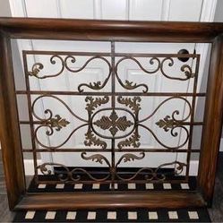 Large Z Gallerie Wrought Iron Wall Panel – Heavy, High-End (priced to move)