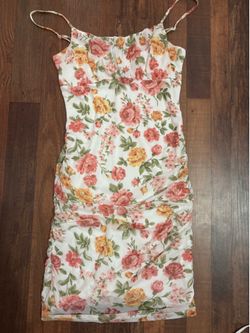 Mid length floral dress size S