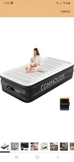 Air mattress size twin 18 inch with built in battery powered removable battery new in box pick up in Pomona $50