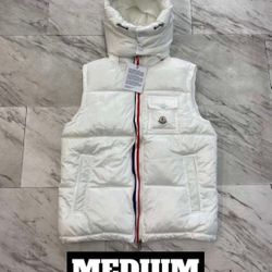 Moncler White Vest 