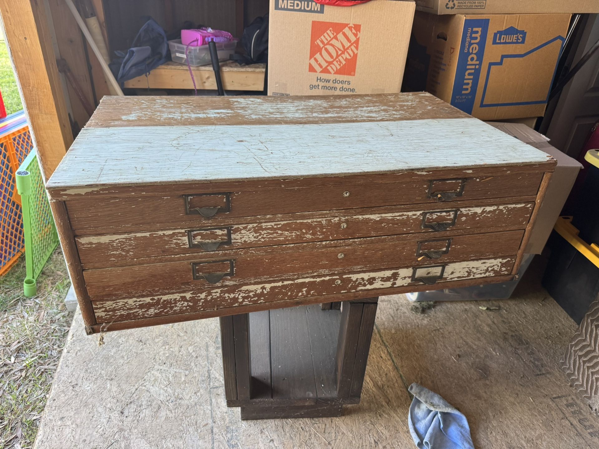 Vintage Flat File Cabinet