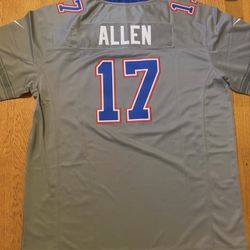 Bills Allen Grey Men Jersey XXL