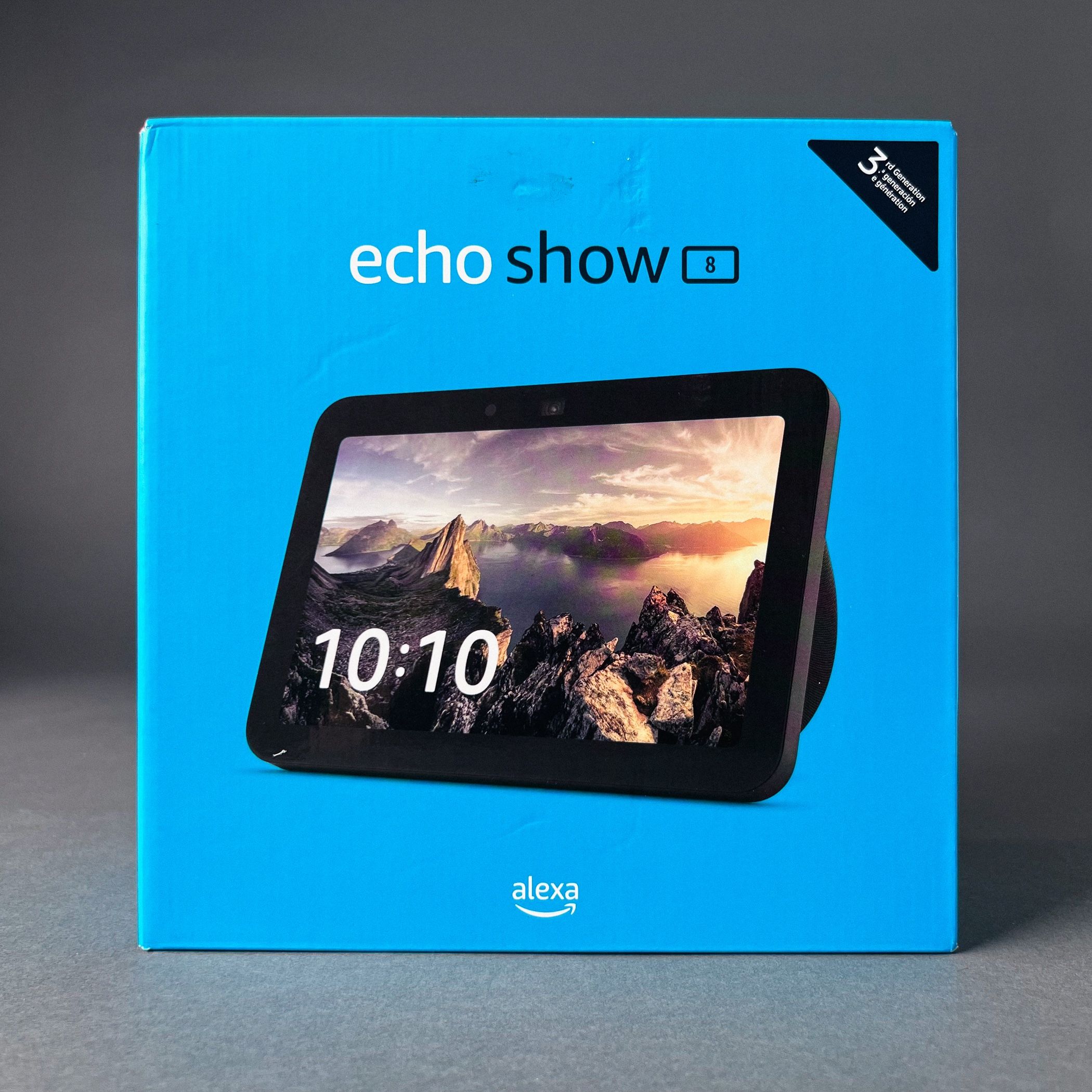 Amazon Echo Show 8 3rd Gen Charcoal 8in HD Smart Display with Alexa Spatial Audio 13MP Camera Hub