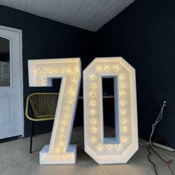 Light Up Numbers Marquees