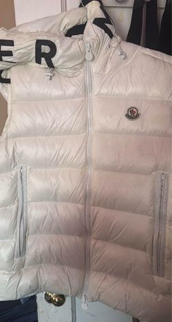 Moncler White Puffer Vest