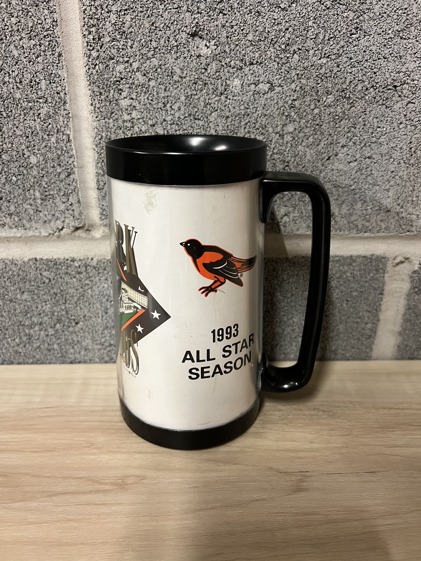 1993 All Star Season Baltimore Orioles Plastic Vintage Mug
