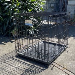Small Wire Dog Crate 24” x 19” x 18”