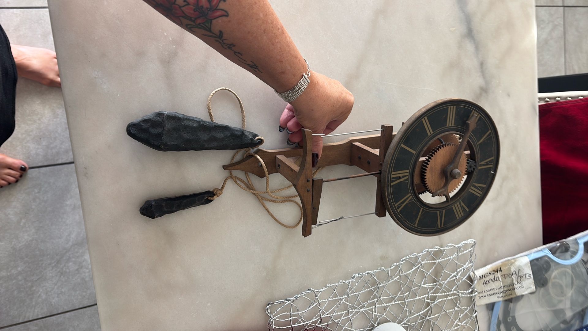 Swiss Bodo Baumann Wooden Gear Clock Movement – Rare, Handcrafted