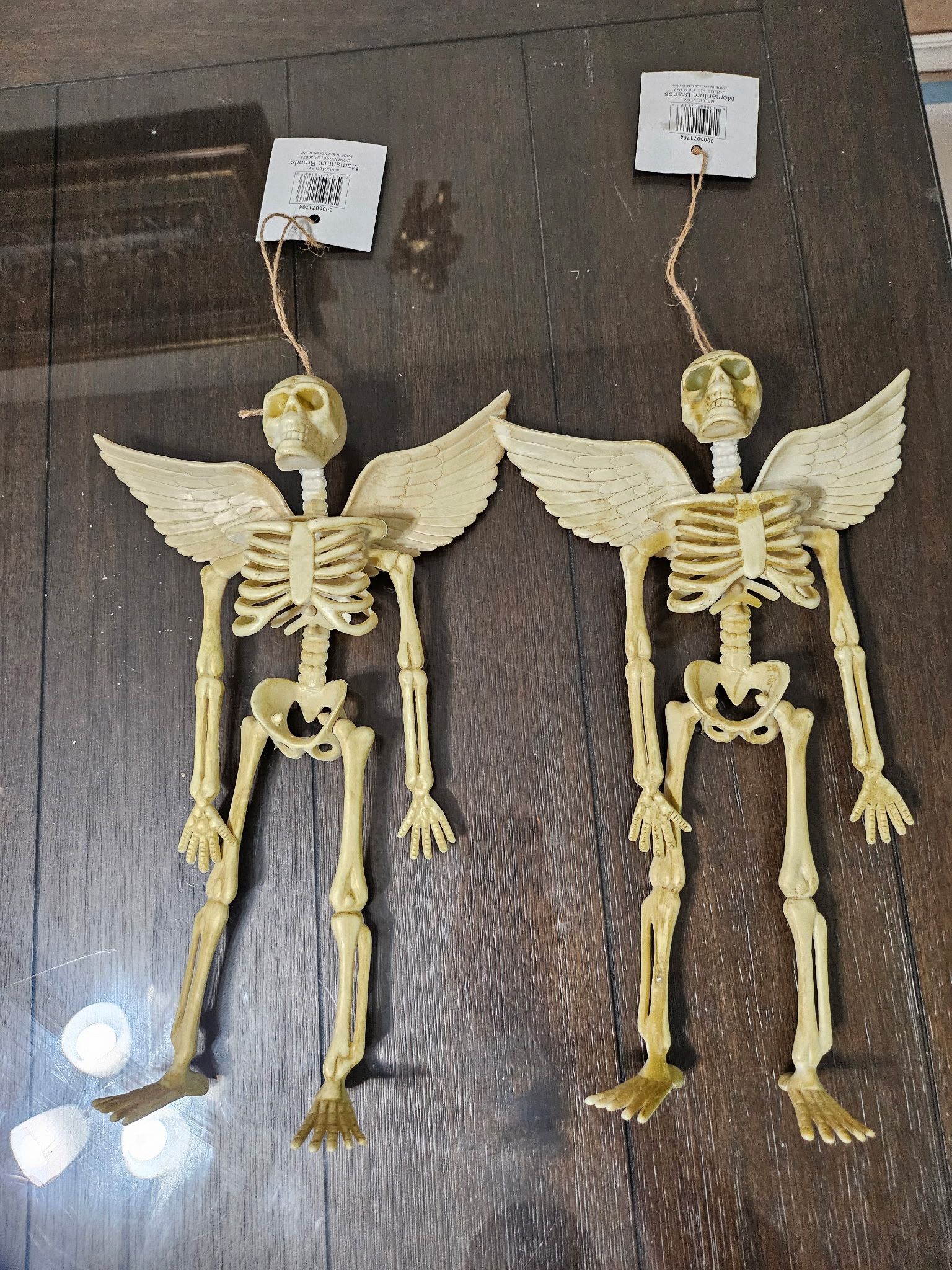 Hanging angel skeleton Halloween decorations Set Of Two New With Tags