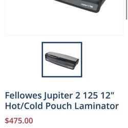 Follower Jupiter 2 125 12” Hot/ cold Laminator 