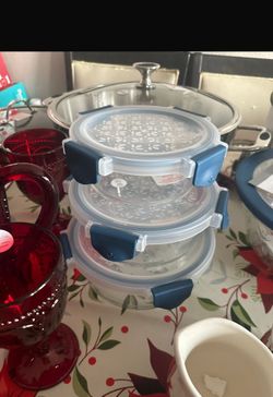 Set De 3 Recipientes Princess House Nuevas En Caja 📦