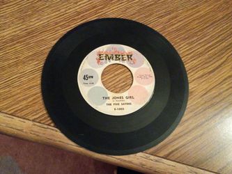 The Five Satins-"The Jones Girl" on Ember Records E-1005 Doo Wop