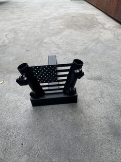 Double Hitch Mount Flagpole Holder