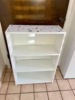 White bookshelf