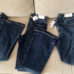 Jeans American Eagle size 4 short,8 regular y 12 short