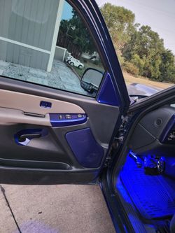 Car Door Panel with Power Window Controls