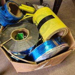 Lot of Underground Detectable Utility Tape (Water/Sewer/Gas) 