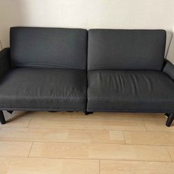 Charcoal Futon Couch Sofa Sectional Loveseat Chaise Chair