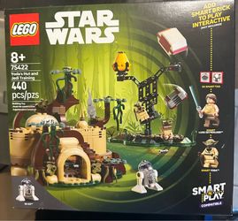 New Lego Star Wars Smart Play: Yoda’s Hut and Jedi Training Building Toy 75422 NEW SEALED