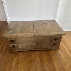 Gorgeous Wood Table With Storage Space