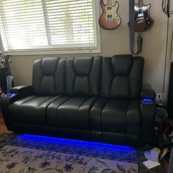 Black Reclining Couch