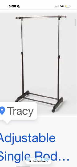 Single Rod Clothes Rack
