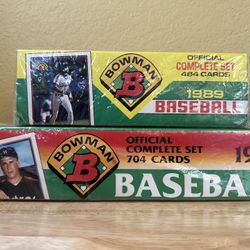 1989 & 1991 Bowman Baseball Factory Sets