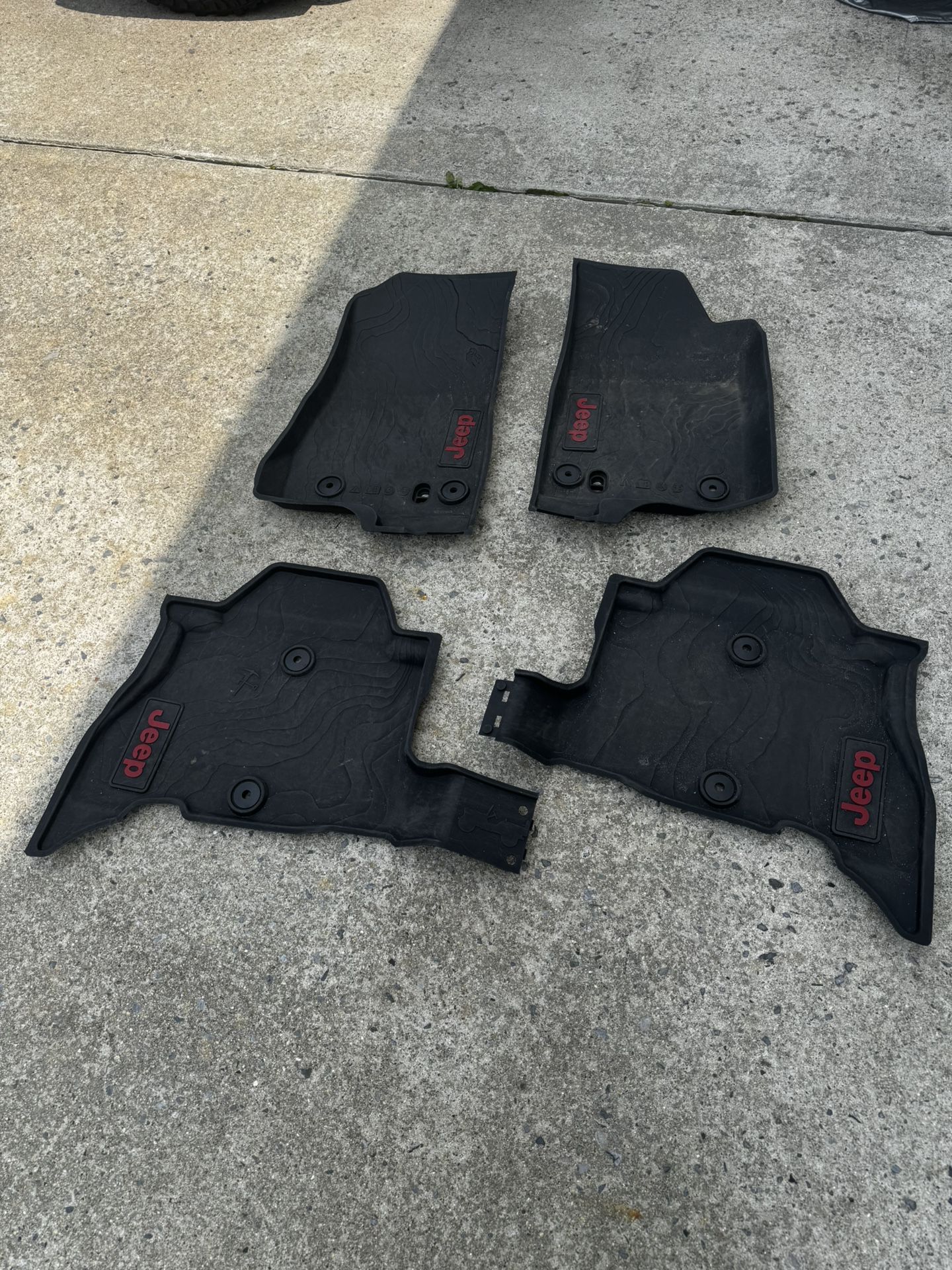 Mopar All Weather Floor Mats for Jeep Wrangler JL 4xE