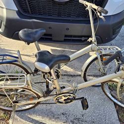 TWO Vintage-Aluminum 16” Adult Folding Bicycle Camping Bike  Classic