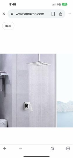 Ceiling Mount Square Rain Shower 10”   Nickel  C 54