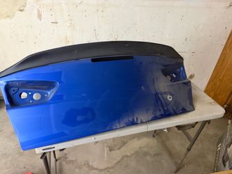 2015 evo x octane blue oem trunk with spoiler removed