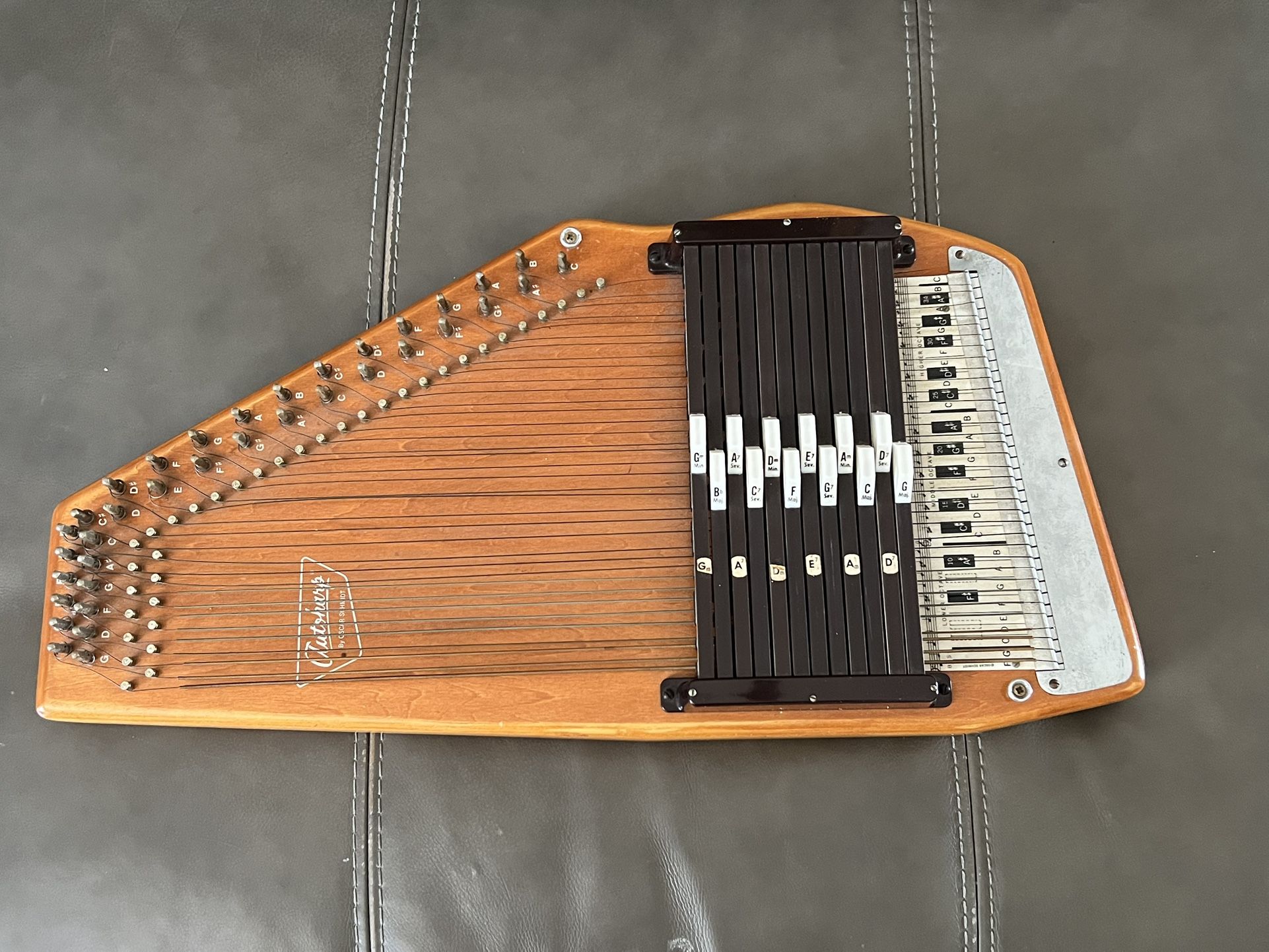 Oscar Schmidt Autoharp Appalachian 21 Chords USA w/ Case and Tuner