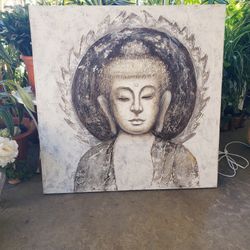 Large Buddha Canvas Painting 
