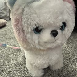 Barking Walking Toy Dog With Leash 