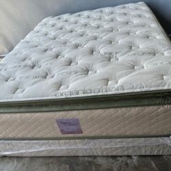 Ck Organic Elite Superior Hybrid Cool Gel Memory Foamm Pillow Top 14inch Matres!!