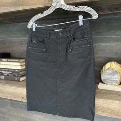 Diesel Black Pencil Skirt Size 26