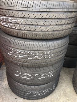Used set 235/50/18 Michelin great condition $200 for 4 tires .