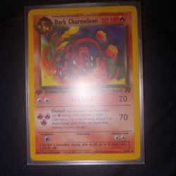 First Edition Team rocket Dark Charmeleon Card