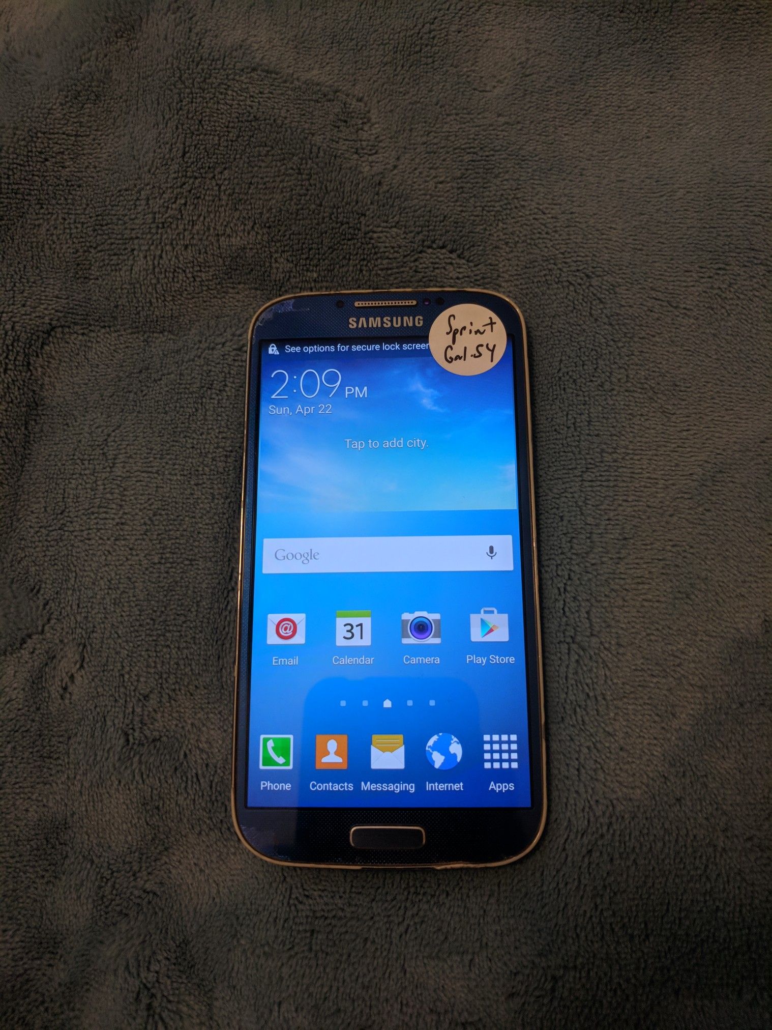 Sprint or Boost Mobile Samsung Galaxy S4 !