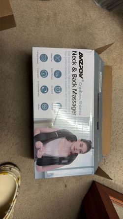 Cordless shiatsu neck and back massager