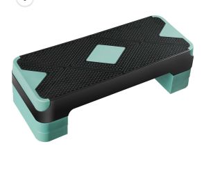 26.5" Aerobic Step Platform Adjustable Exercise Workout Stepper w/4 Risers, Green