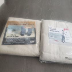 Canvas Drop Cloth Runner. 