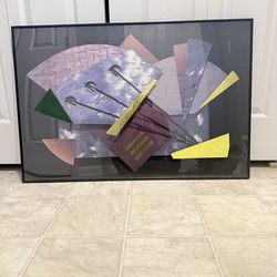 Beautiful modern 28 by 22 inch wall art. (MUST SELL TODAY)