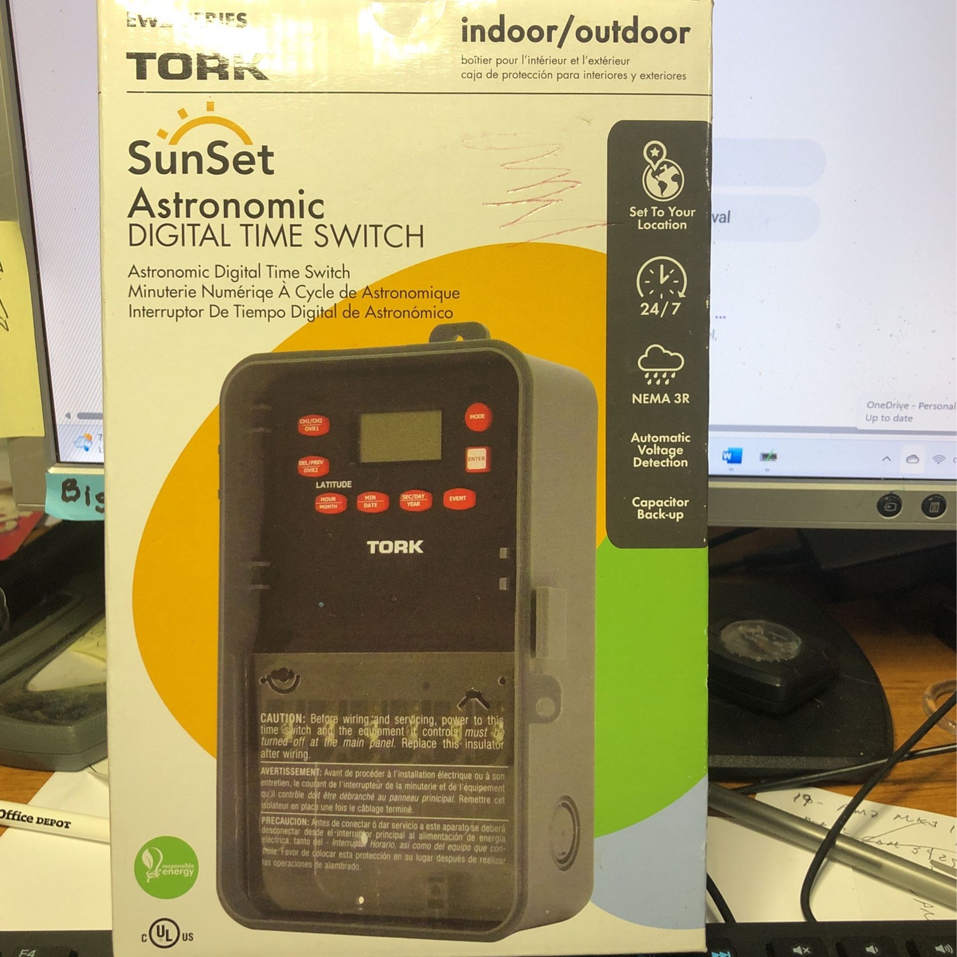 Tork EWZ201 C  Indoor/Outdoor 7 Day Timer.