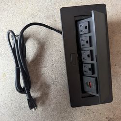 Pop Up Outlet;Pop up Power Strip; Embedded countertop;6.5 Feet 16AWG UL Cable 4 AC Outlets Max Power 1875w USB C PD 20W Fast Charging Used for Home Of