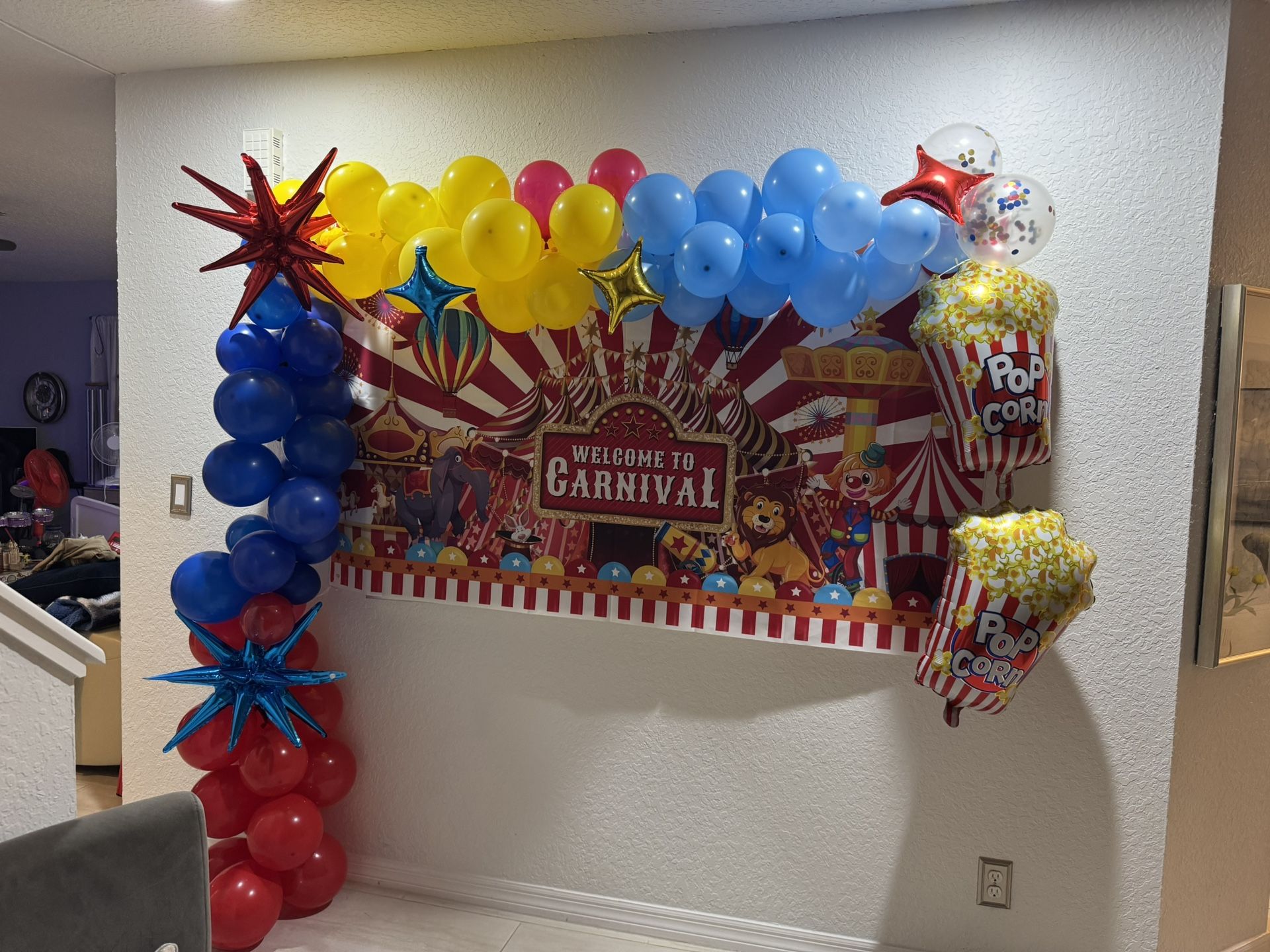 Carnival Background- Balloons Not Included