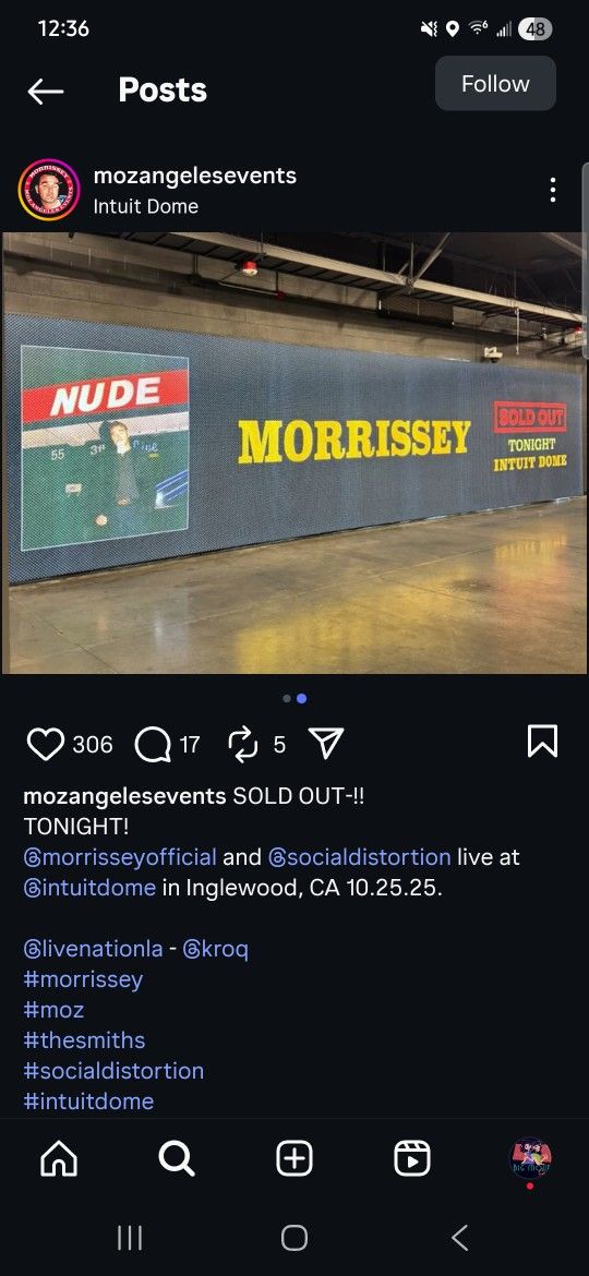 Morrissey Concert Tickets