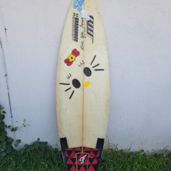 6 Ft Hello Kitty Style Surfboard $50