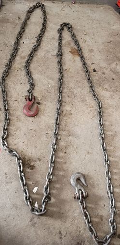 Heavy Duty Steel Chains with Hooks